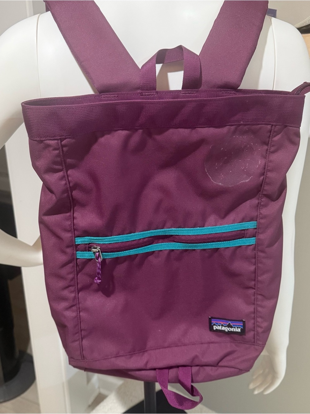 Patagonia Plum Purple Backpack with Teal Accents - Picture 5 of 5